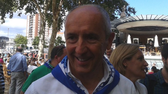 Josu Erkoreka, en fiestas de Bilbao