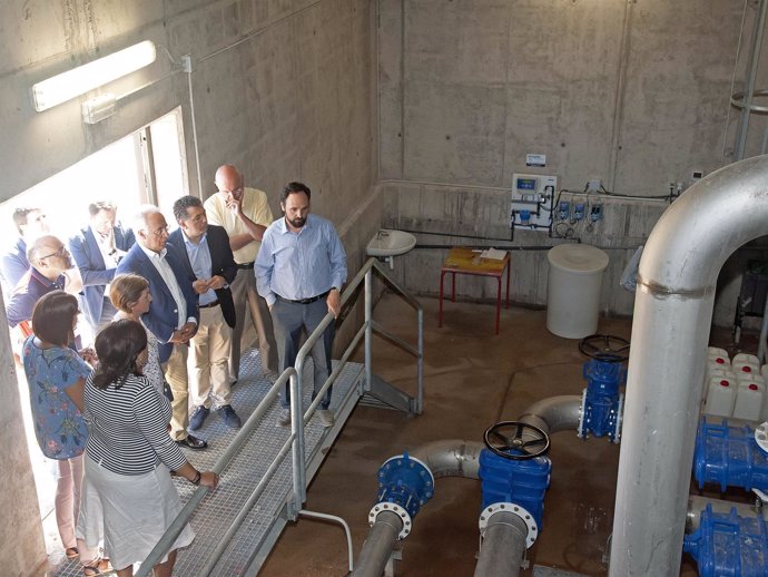Inauguración del depósito de agua de Navarrete