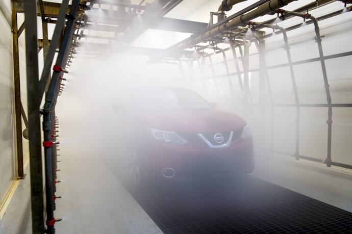 Test de estanqueidad de vehículos de Nissan