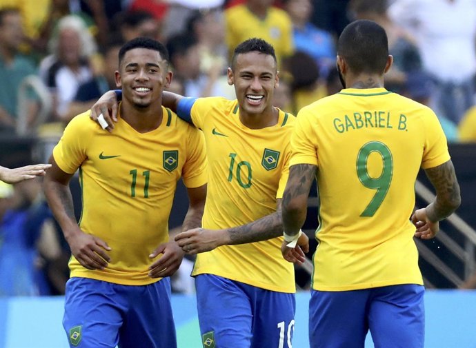 Neymar Gabriel Jesus Brasil Juegos Olímpicos Río