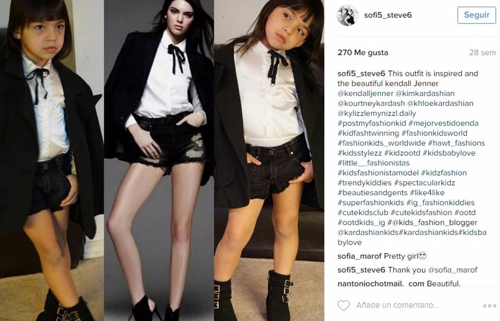 Sophia Instagramer y Kendall Jenner/ Instagram