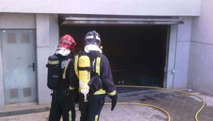 Incendio en edificio en Águilas