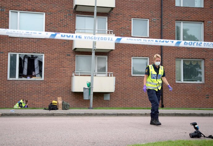 Explosión a causa de una granada en un barrio de Suecia