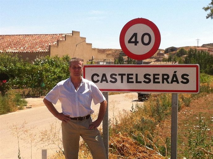 Ricardo Lop en Castelserás, localidad en la que está  Aceros de Hispania.