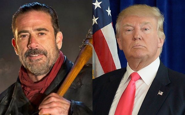 Negan de The Walking Dead y Donald Trump