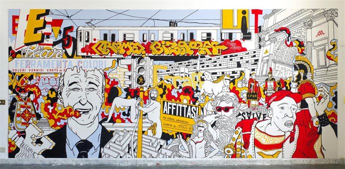 Una de las obras de 'Jorge Peligro'