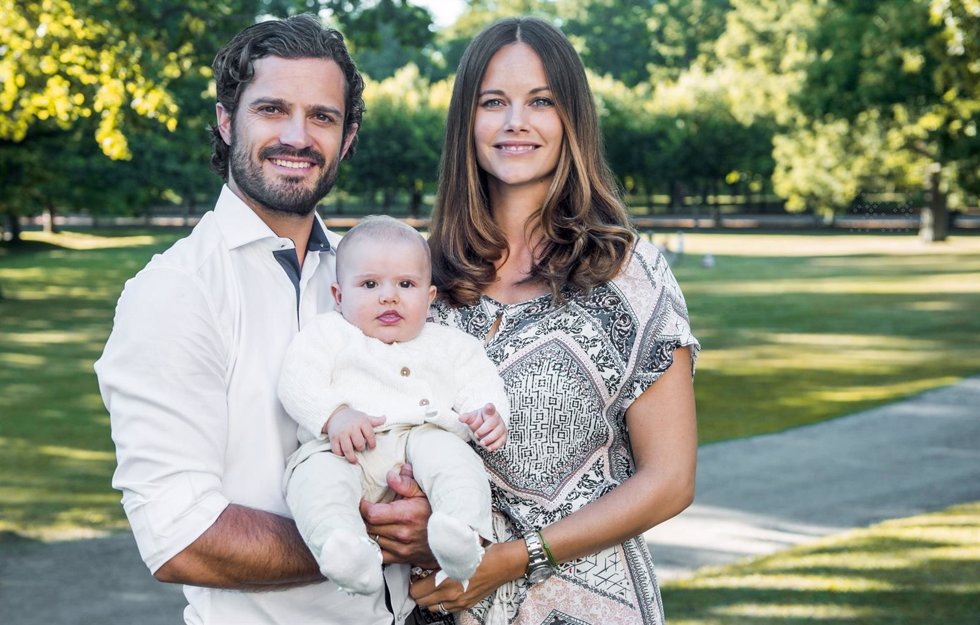 Prince Carl Philip, Princess Sofia and Prince Alexander. August 2016.Carl Philip