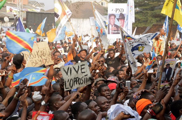 Protesta opositora en Kinshasa