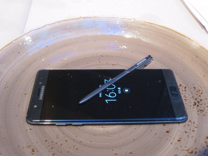 Samsung Galaxy Note7 bajo el agua