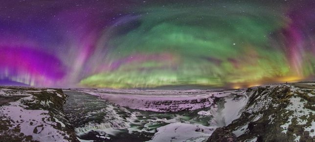 Aurora observada desde Islandia