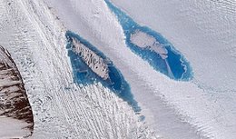 Glaciares en deshielo de la Antártida