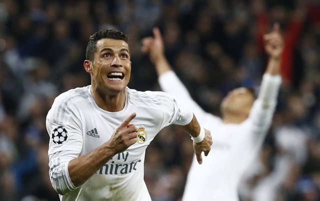 Cristiano Ronaldo tras hacer un hattrick al Wolfburgo