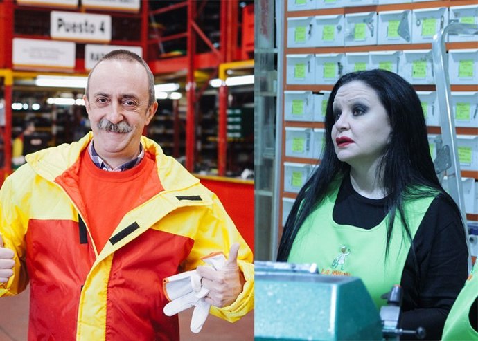 Santi Rodríguez y Alaska en 'Trabajo Temporal'