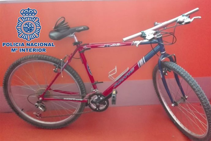 Foto de una bicicleta robada.