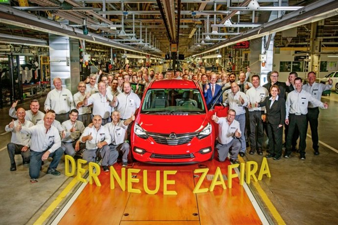 Inicio de producción del Zafira
