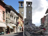 Terremoto en Italia: la destrucción de Amatrice, el antes y el después