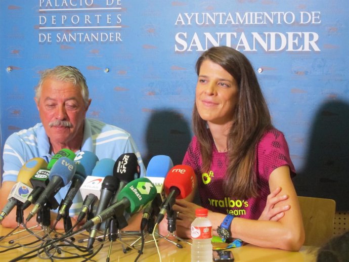 Ramón Torralbo y Ruth Beitia, en rueda de prensa 