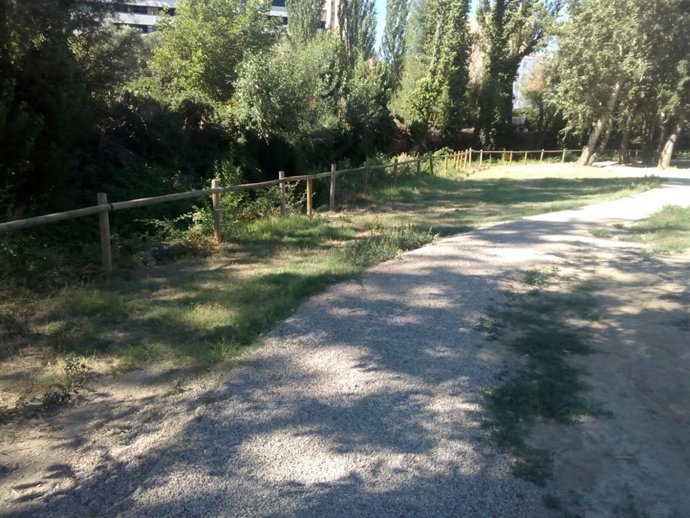 Acondicionamiento en el río Isuela de Huesca