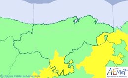 Mapa de alertas en Cantabria para este jueves