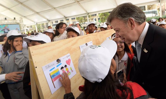El Presidente de Colombia, Juan Manuel Santos 