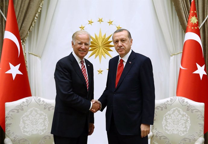 Joe Biden y Recep Tayyip Erdogan