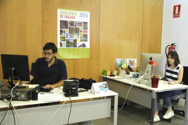 Estudiantes de la UMA en Diputación