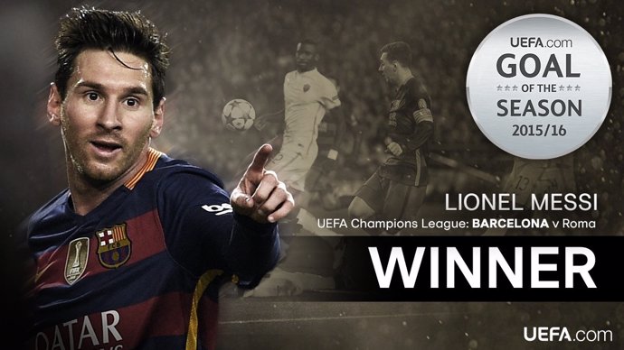 Messi, mejor gol de la UEFA en 2015/16