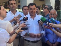 Moreno achaca al "bloqueo" del PSOE los problemas en la Alta Velocidad