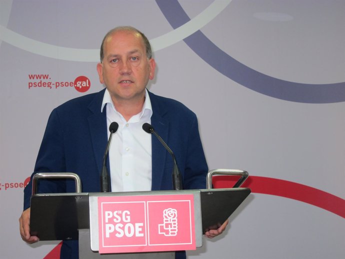 El candidato del PSdeG a la Presidencia a la Xunta, Xoaquín Fernández Leiceaga