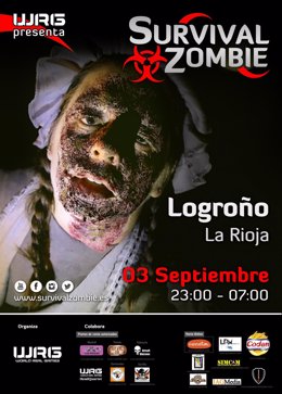 Cartel Survivan Zombie Logroño
