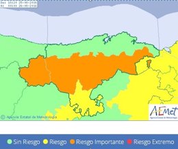 Mapa alerta Cantabria