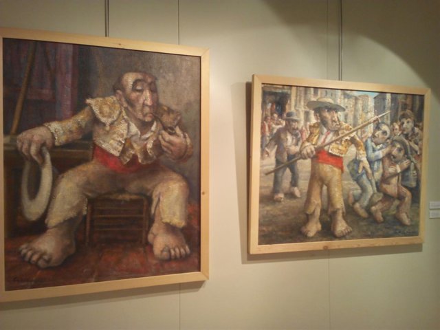 Varias de las obras que componen la muestra. 