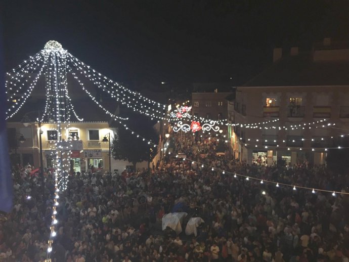 Aspecto de la plaza de San Sebastián de los Reyes durante el pregón