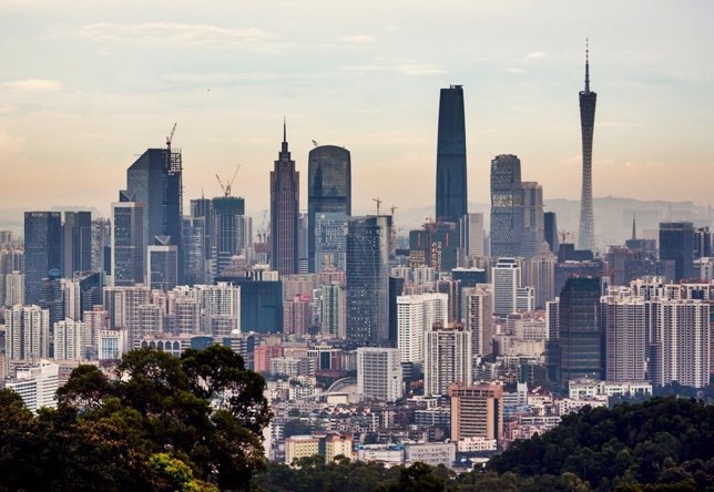 Skyline de Guangzhou (China)