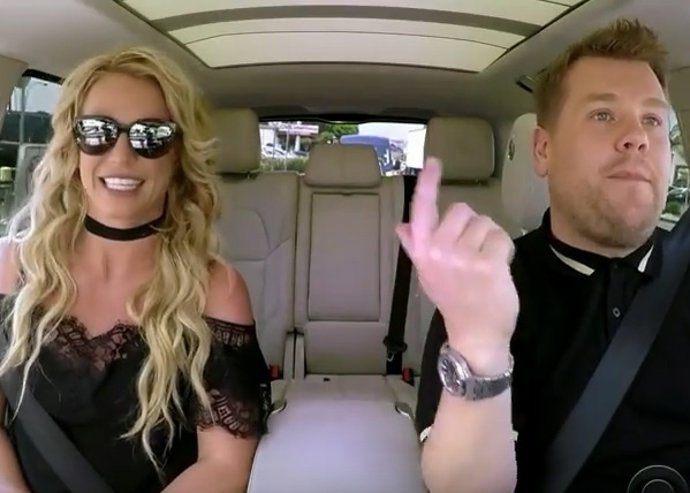 Britney Spears y James Corden/ The Late Late Show Youtube