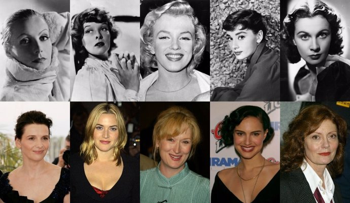 Las 50 mejores actrices de la Historia