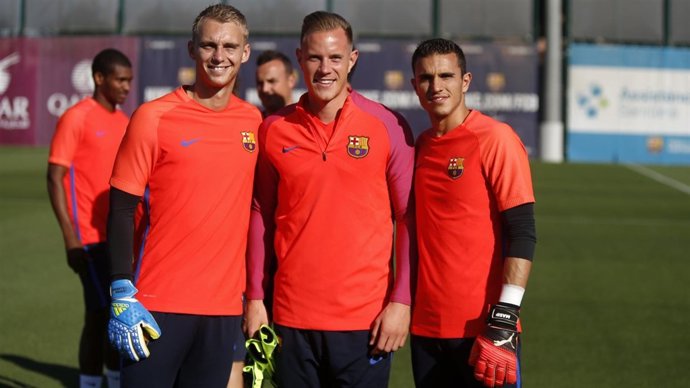 Cillessen, Ter Stegen y Masip, porteros del Barcelona