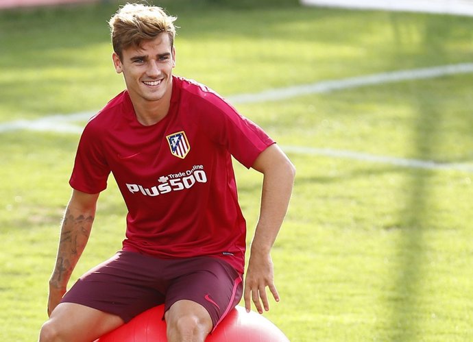 Griezmann entrena con el Atlético
