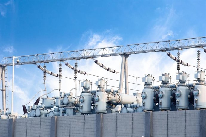 Estación eléctrica de alta tensión