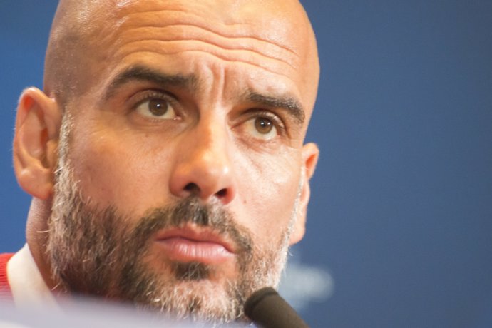 Pep Guardiola, Rueda de Prensa, Atlético de Madrid-Bayern de Múnich