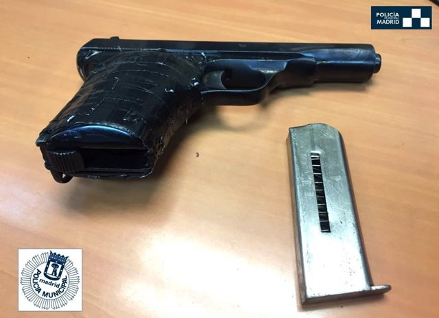 Imagen del arma incautada