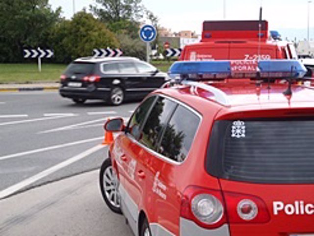 Control de tráfico de la Policía Foral