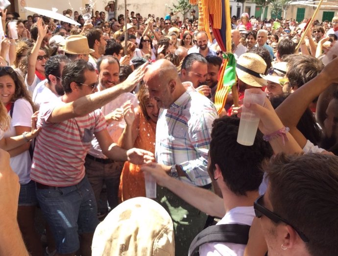 Ensenyat, Armengol y Barceló en las Fiestas de Sant Agustí de Felanitx