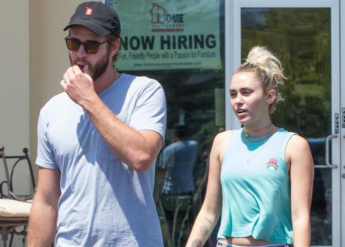 Liam Hemsworth y Miley Cyrus