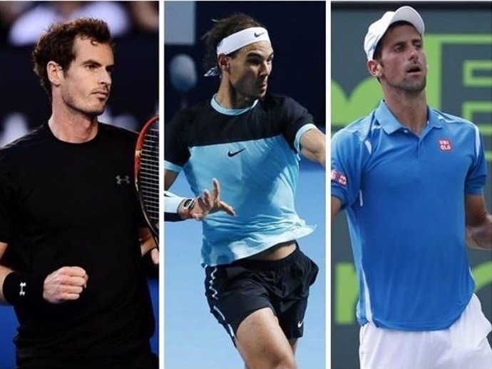 Djokovic, Murray  y Nadal