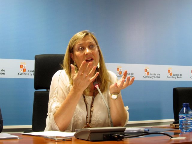 Pilar del Olmo, consejera de Economía y Hacienda de CyL. 