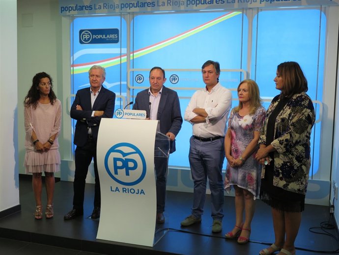 Los diputados y senadores del PP riojano