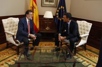 Rajoy y Sánchez zanjan en 25 minutos su reunión de cara al debate de investidura