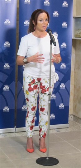 Silvia Clemente comparece ante los medios de comunicación