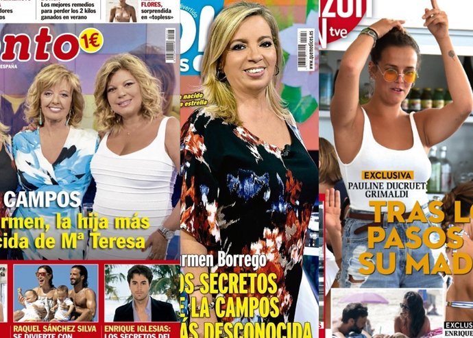 Portadas de las revistas